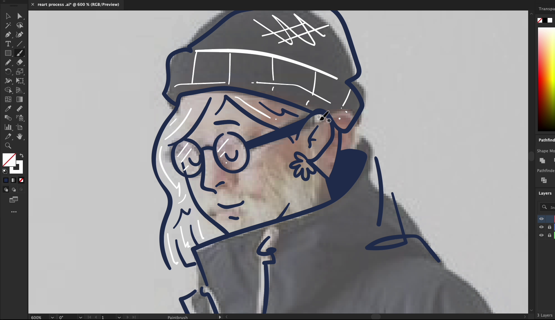 Creating an illustration from imagination