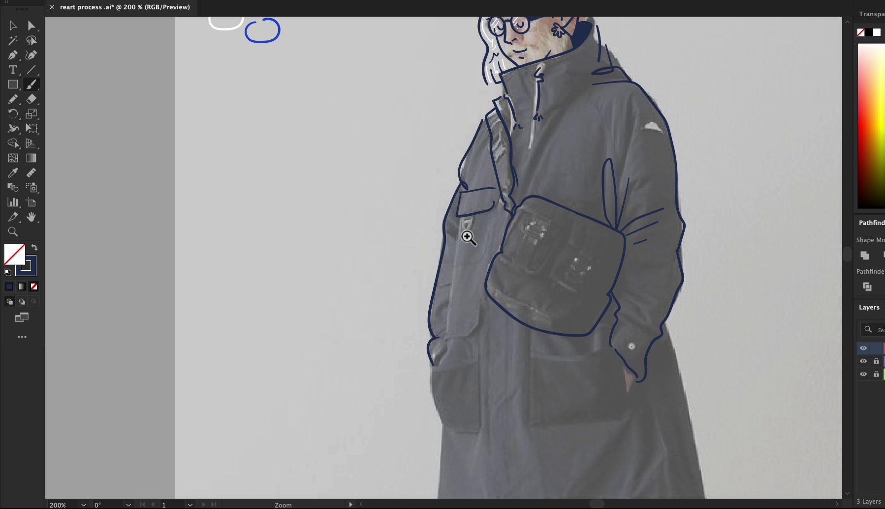 Continue with drawing the body