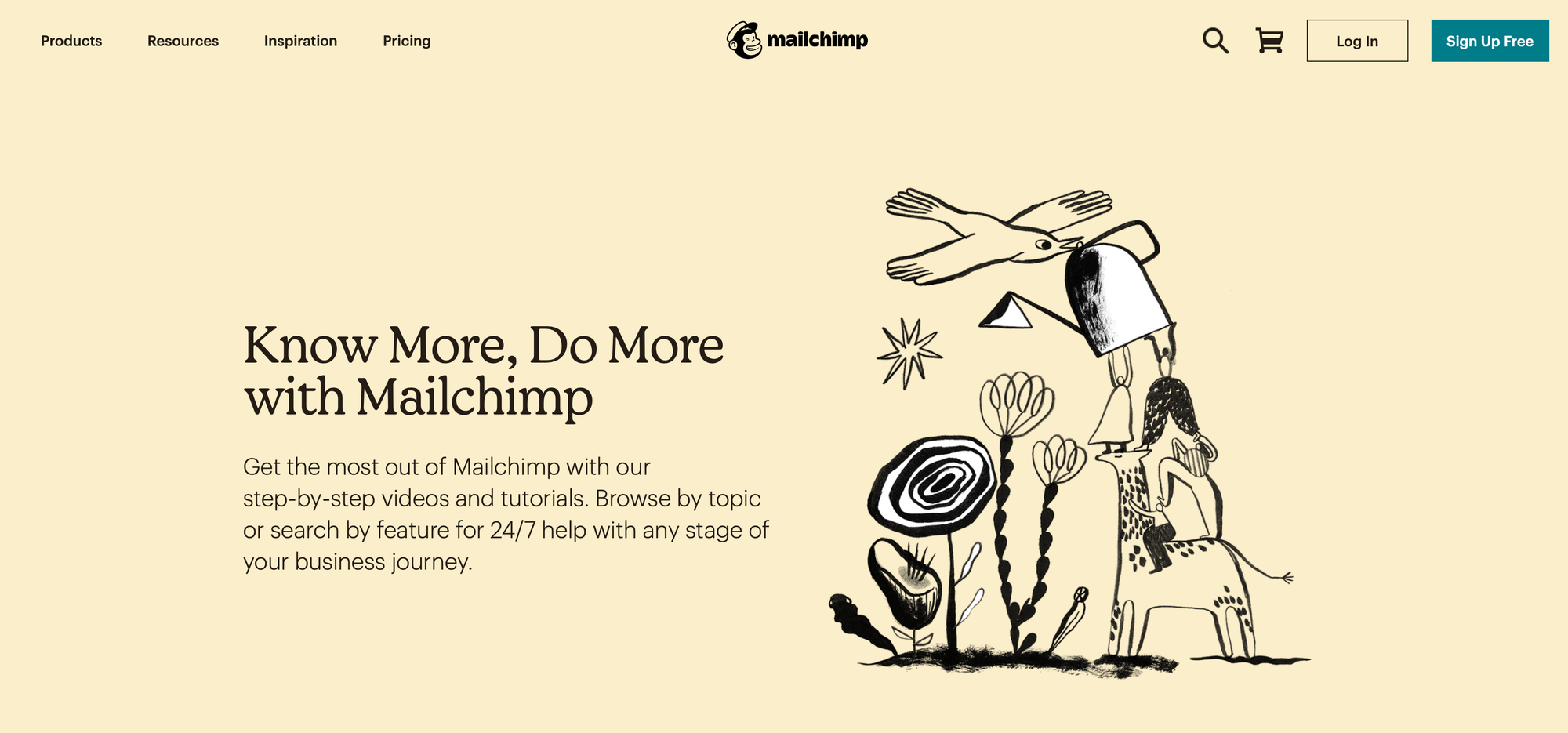 Mailchimp - One of the best full branding cases using illustrations