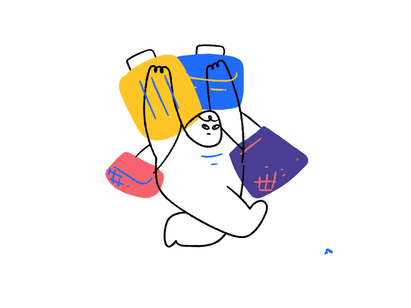Hand drawn animated illustration