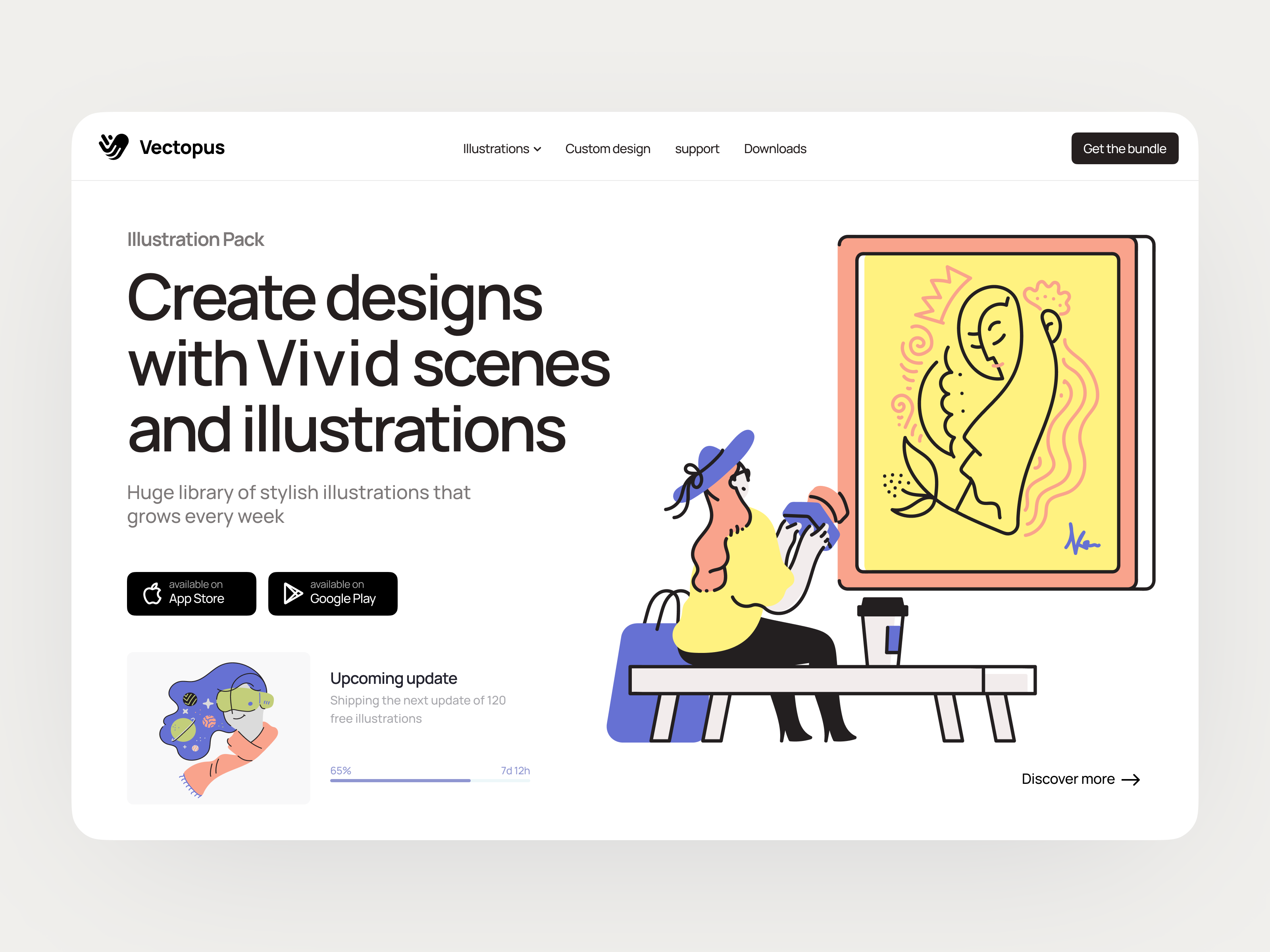 Integrate illustrations into designs