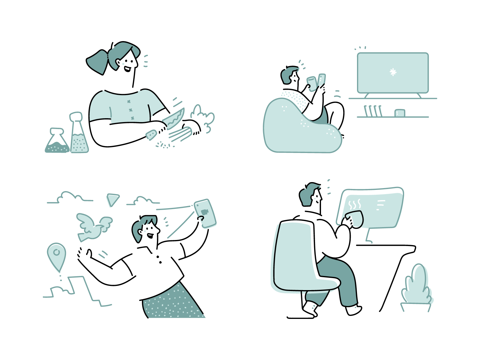 Empty State illustrations for Website design