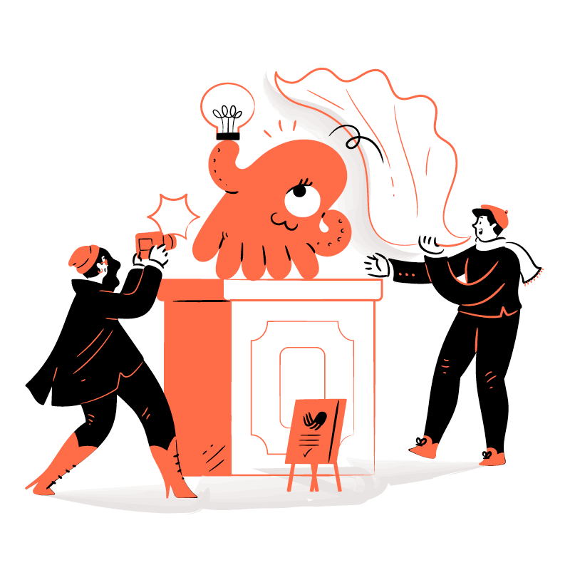 Empty state illustration for websites