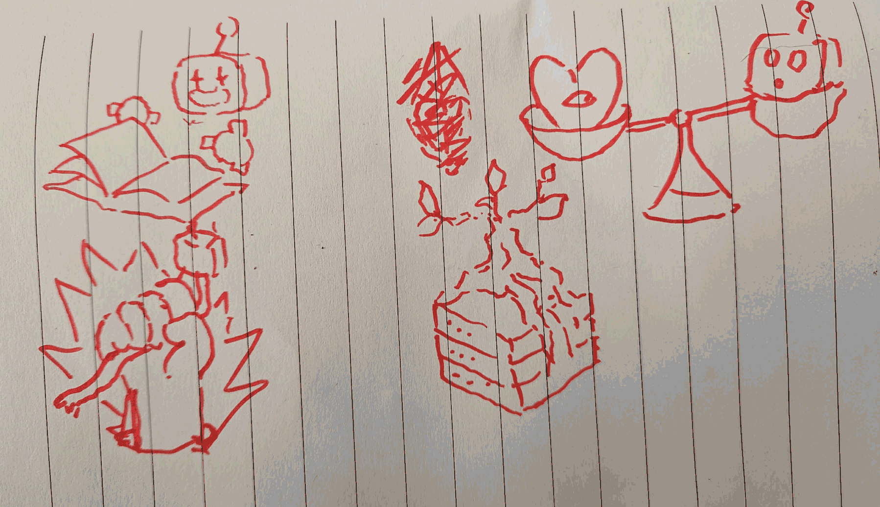 Draw a rough sketch of your illustrations