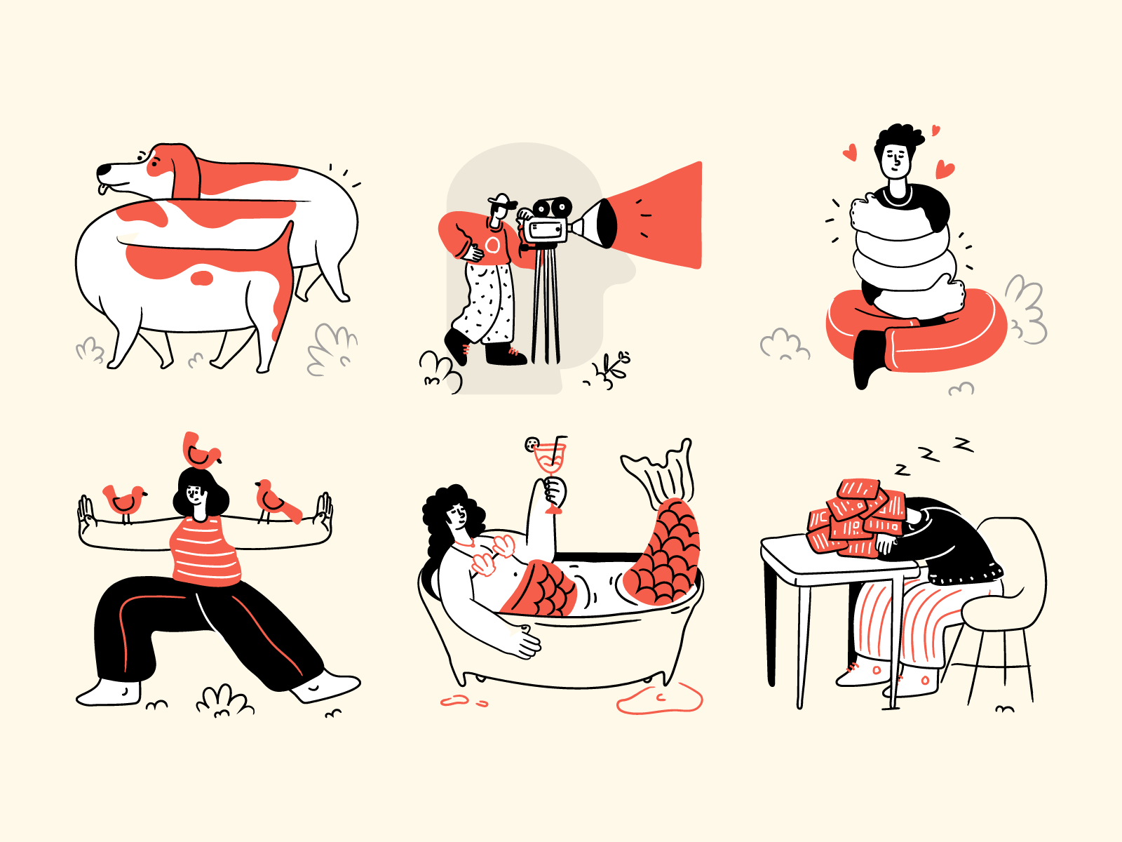 Candy Abstract illustrations