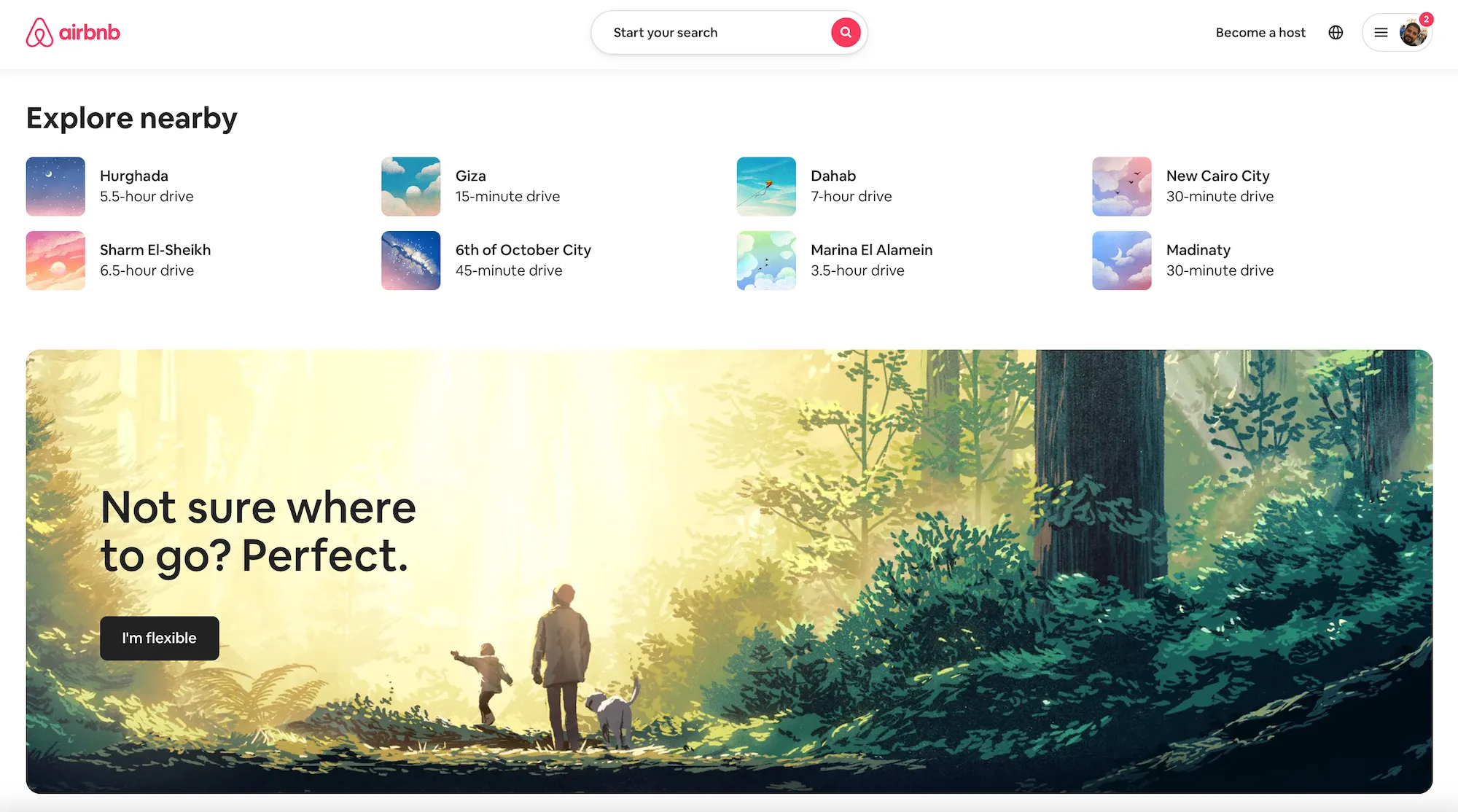 Airbnb Website - Visualizing an abstract concept example