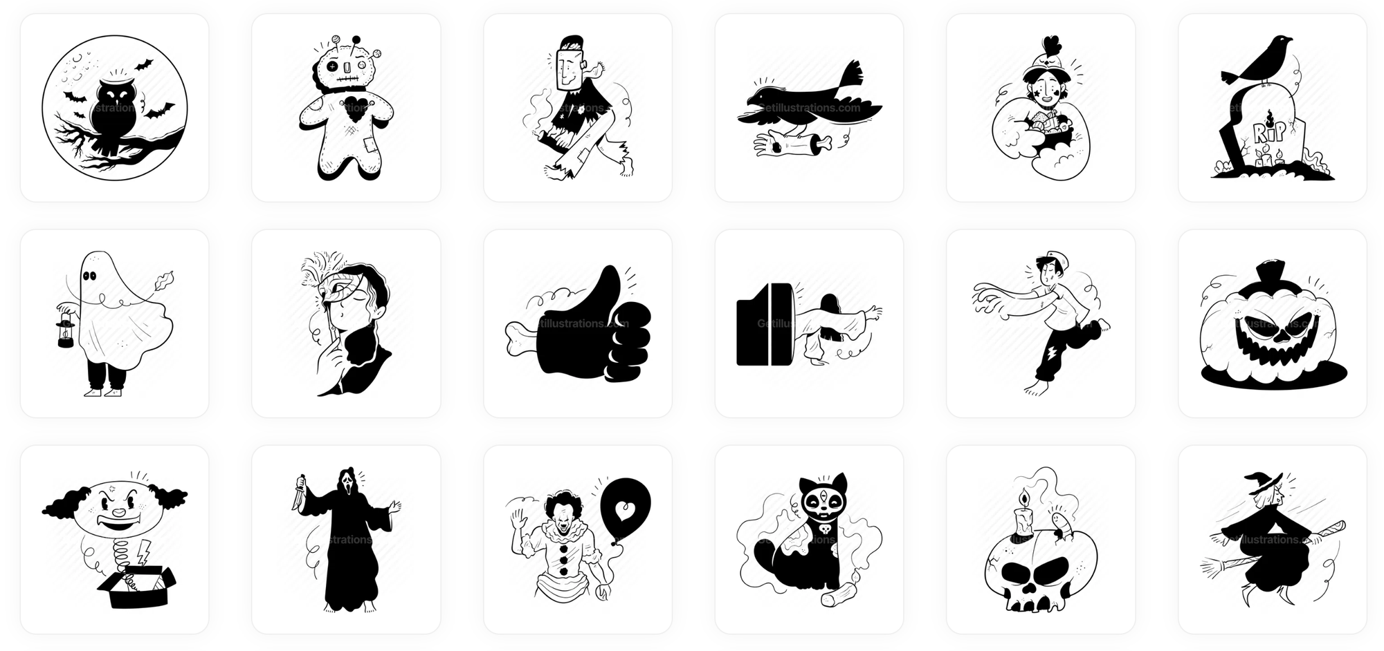 Free Halloween Vector illustrations