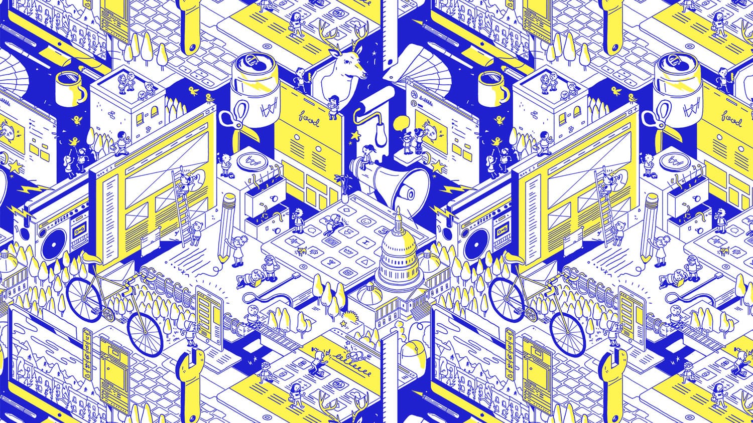 Isometric illustration by Austin Breed