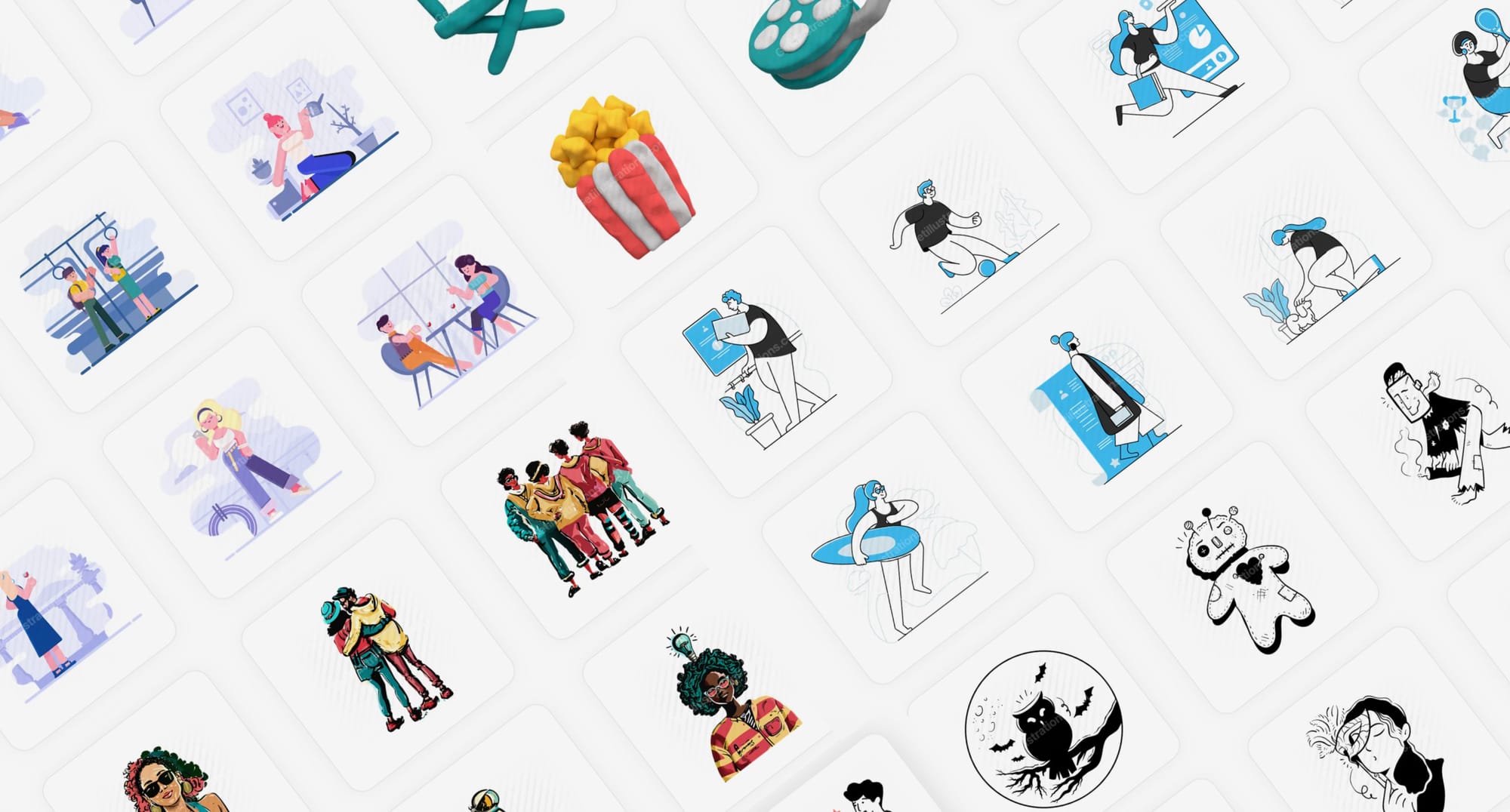 Vector illustration packs