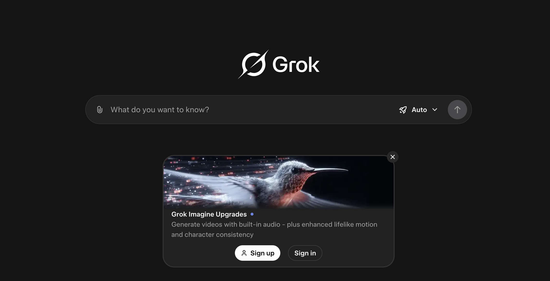 Grok Ai website