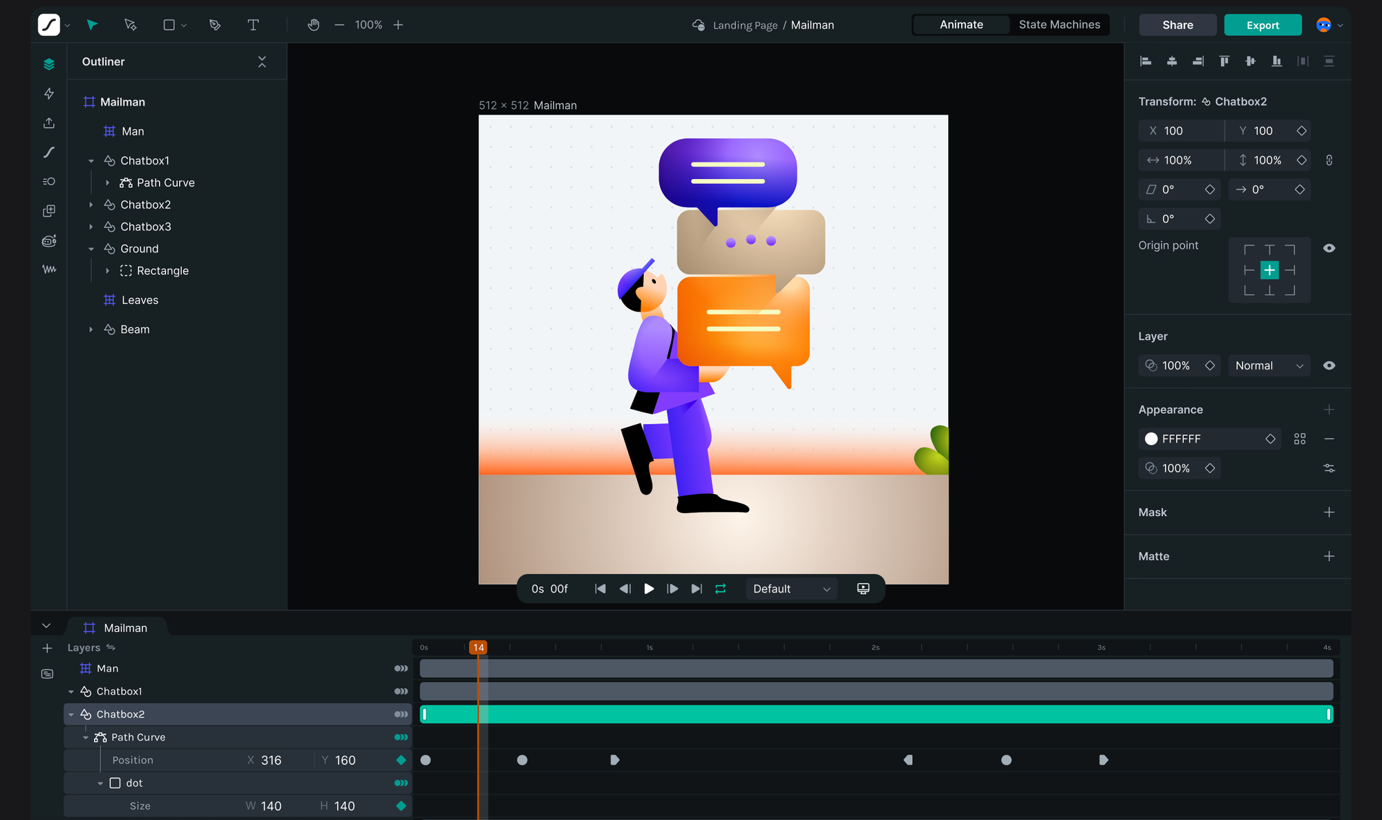 Animate illustrations with lottie
