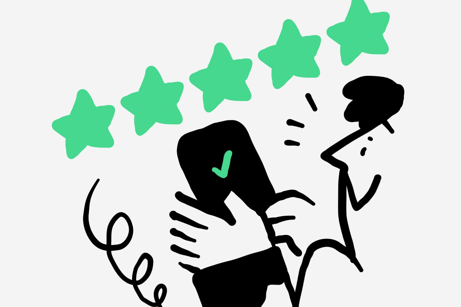 Testimonial illustration