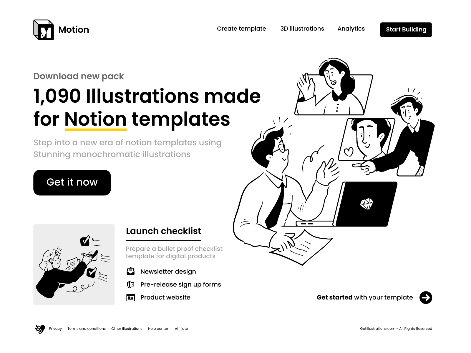 illustration pack for website design