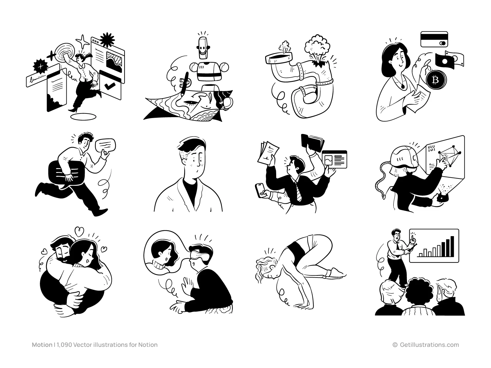 Notion illustrations by Getillustrations