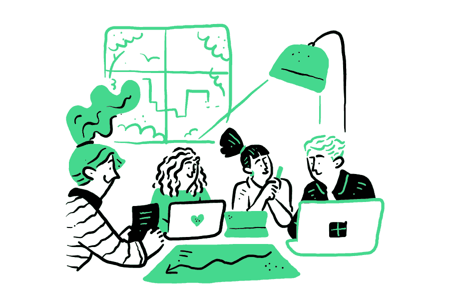 SaaS enterprise Vector illustration