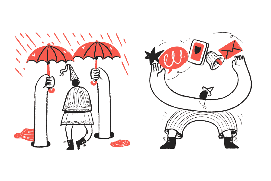 Abstract Surreal illustration style for SaaS Products