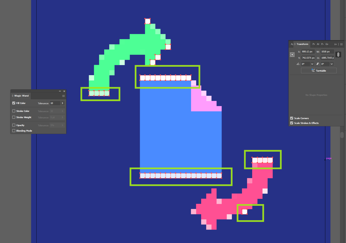 Adjust tolerance as needed to cleanup the design