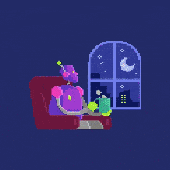 Animated vector Pixel art