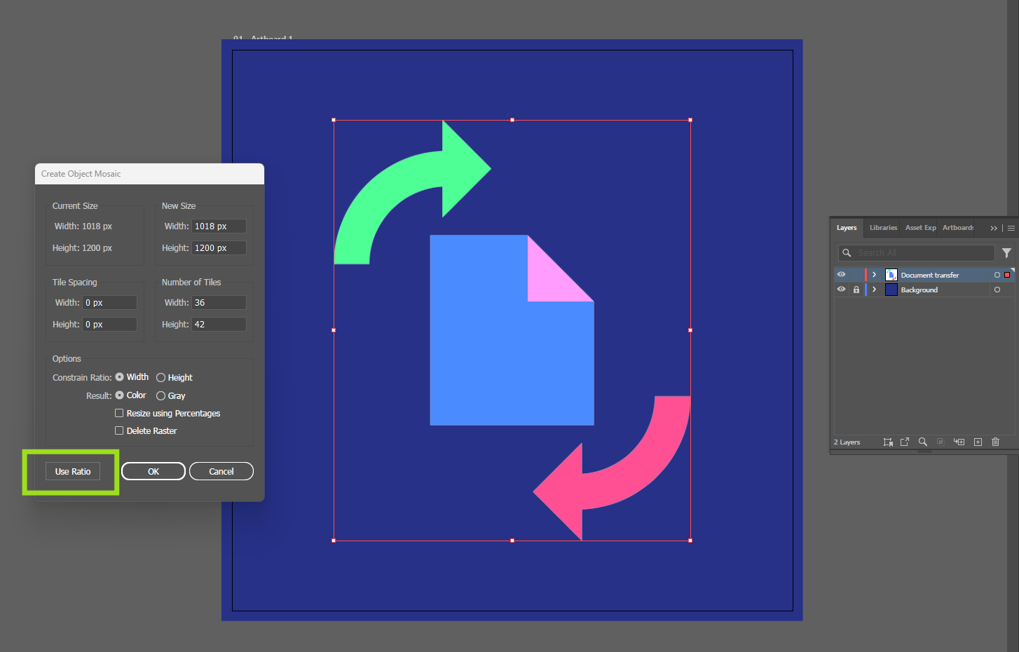 Create a vector mosaic