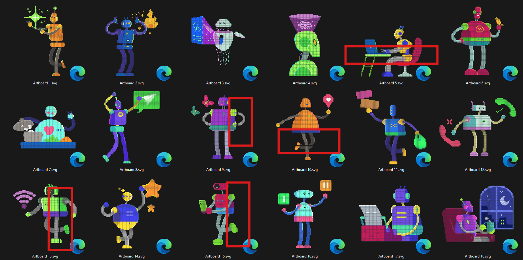 Errors and issues with exporting Pixel Art as SVG