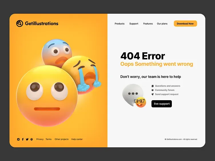 Error 404 illustration