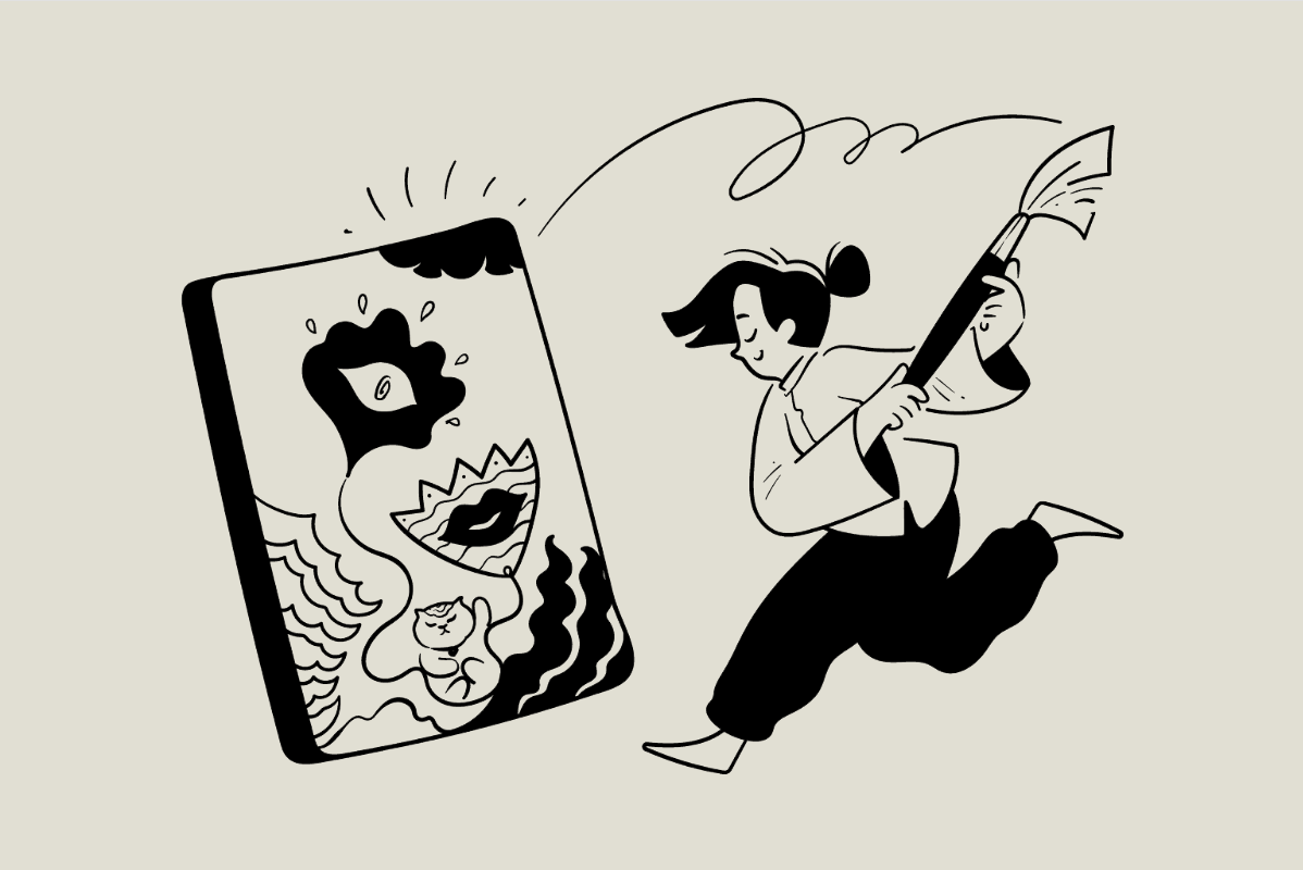 Sketch illustration style