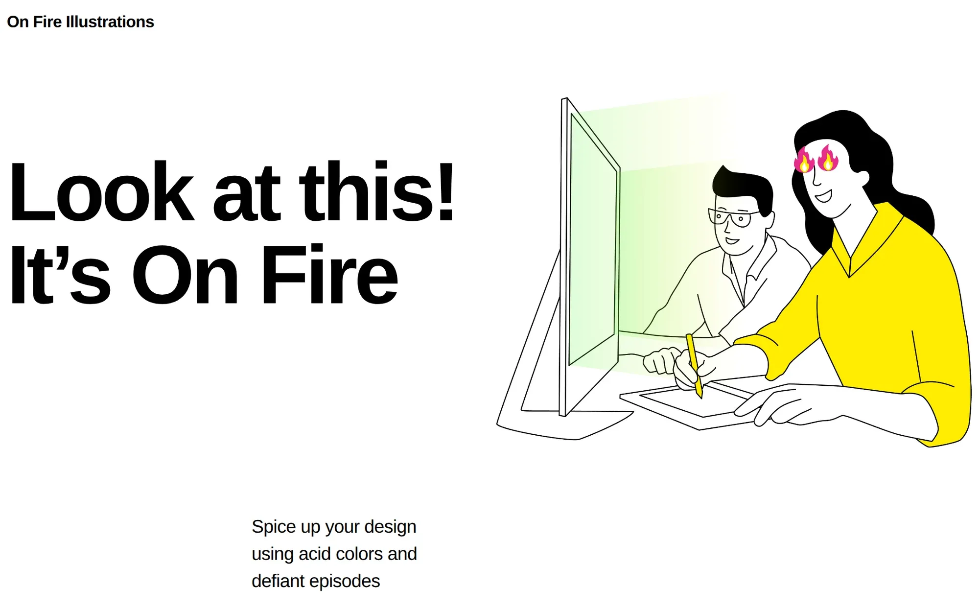 On Fire by Craftwork in October 2026: a woman with flaming eyes beside the headline Look at this, it's On Fire