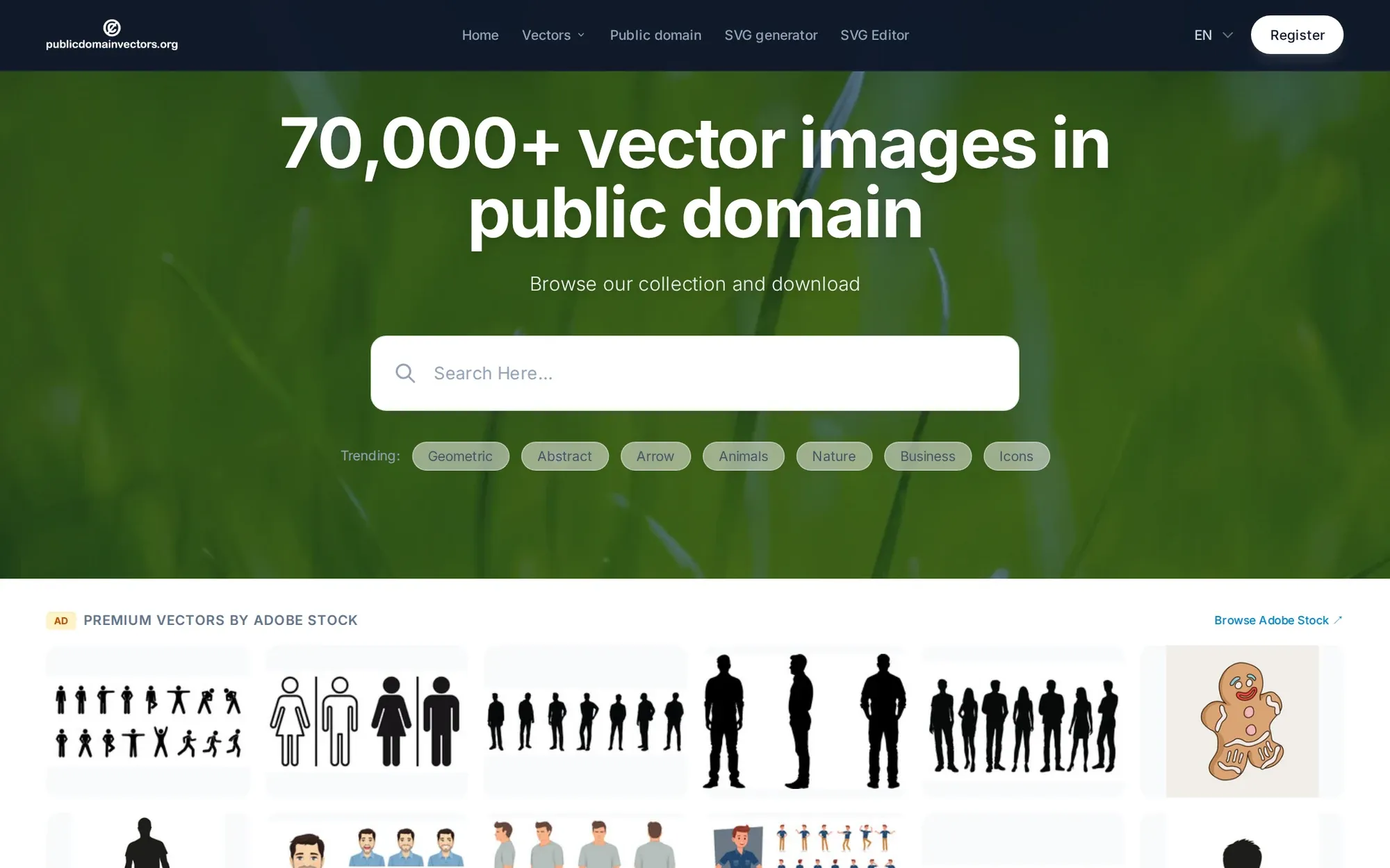 Public Domain Vectors in October 2026: the 70,000 plus vector images in public domain search page