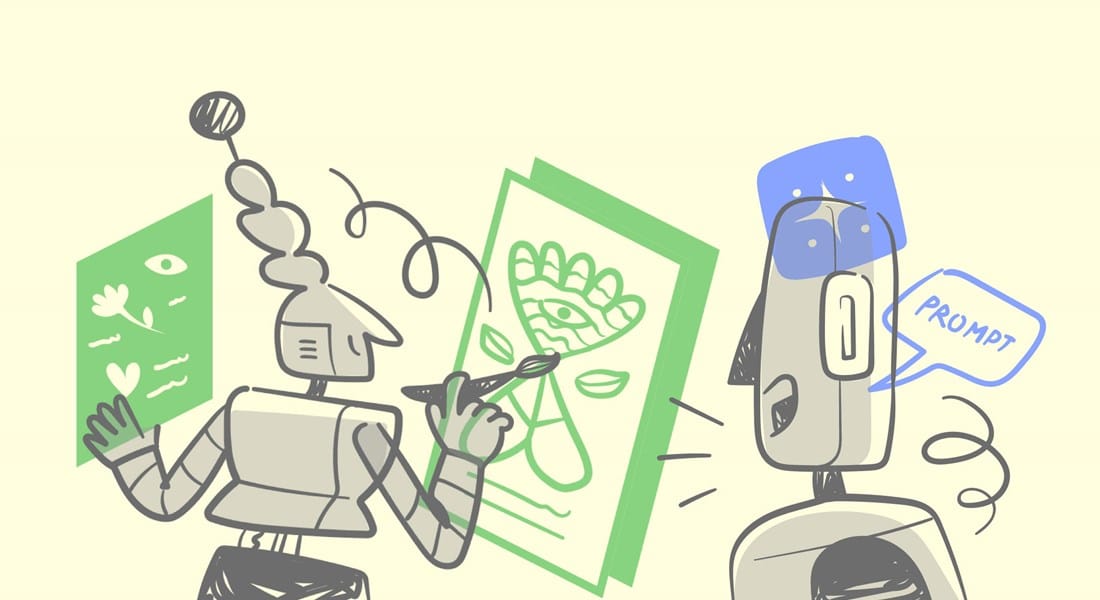 Robot Drawing an image based on a prompt