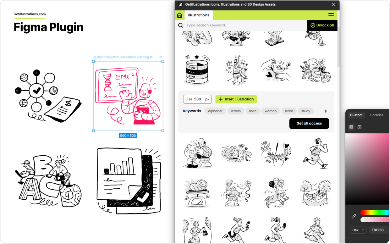 Figma plugin and artwork screenshot