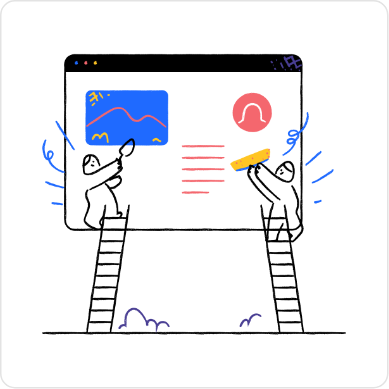Build a website simple illustration