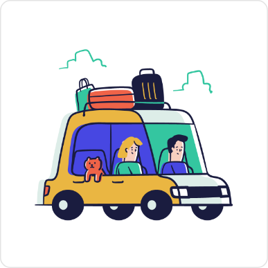 Car pop illustration