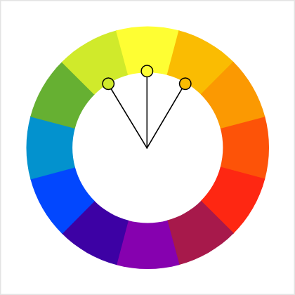 Color wheel analogous colors