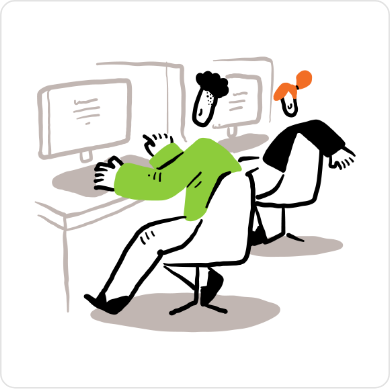 Workspace from Figure illustrations set on Figma plugin