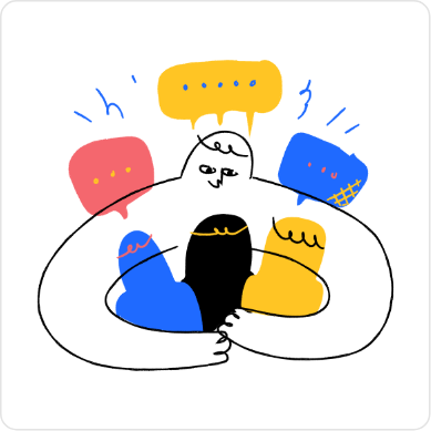 Group chat simple illustration