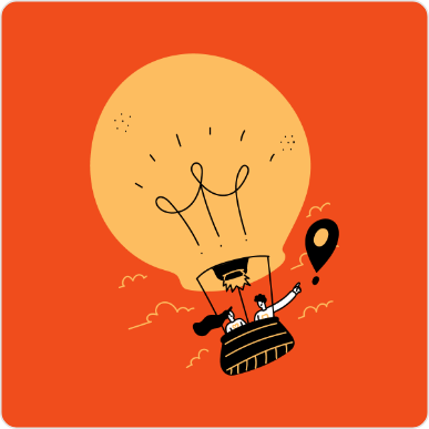 Idea flat style illustration