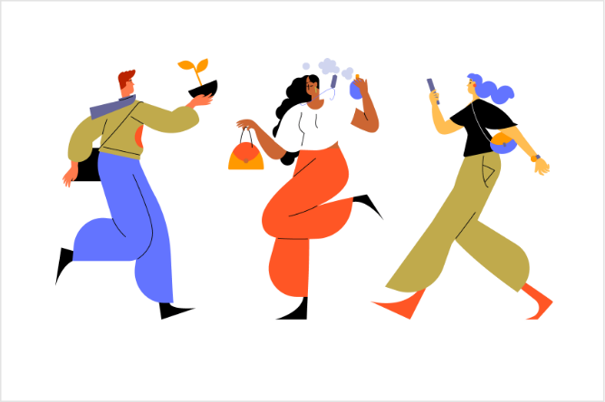 Lifestyle free illustrations