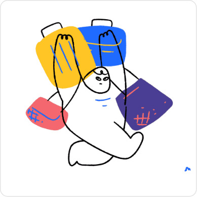 Simple luggage illustration