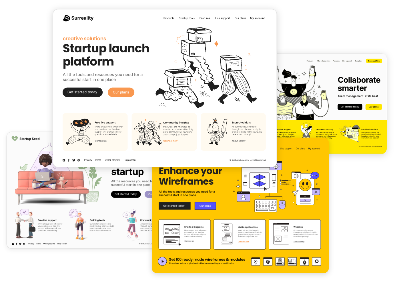 Top illustrations used in web design