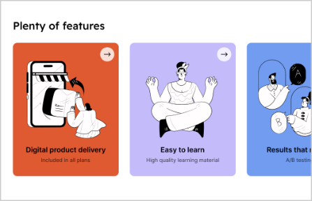 Use icon to spot illustration