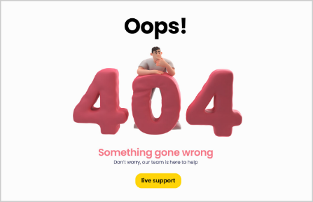 Using illustrations in personalized error pages