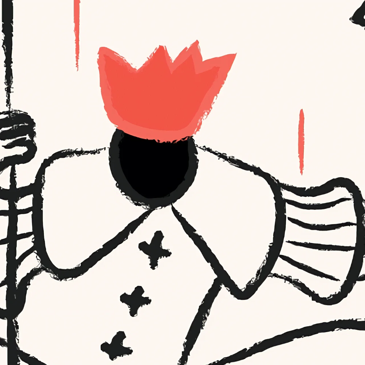 Upscale an illustration before vectorizing, the same detail after Upscaler Lab: 4× · general · 1024 → 4096 px