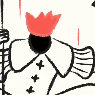 Upscale an illustration before vectorizing: a detail of the input, a 1024 px line illustration, on its way to vectorizer lab
