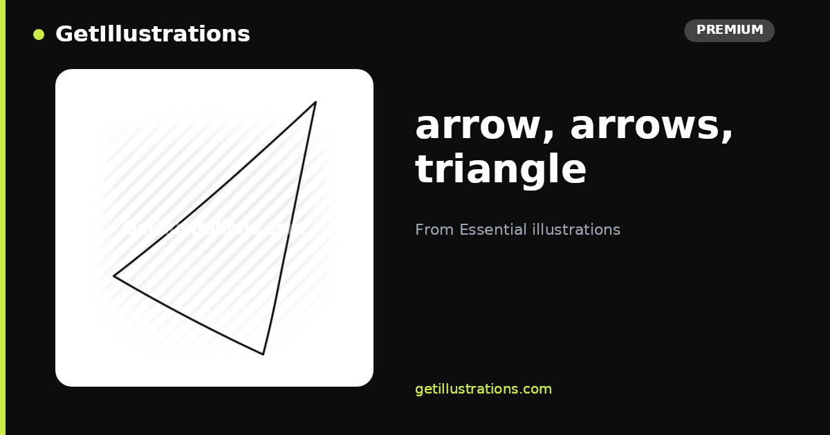 arrow, arrows, triangle Vector Illustration — Essential illustrations ...