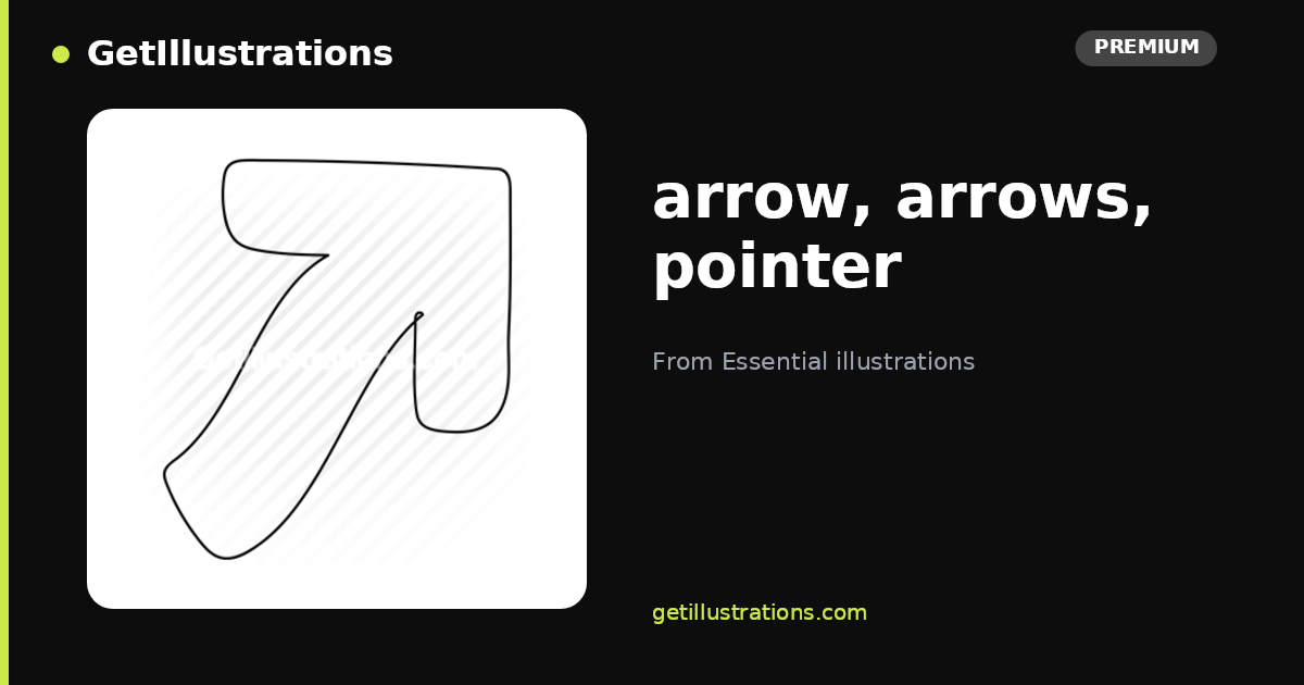arrow, arrows, pointer Vector Illustration — Essential illustrations ...
