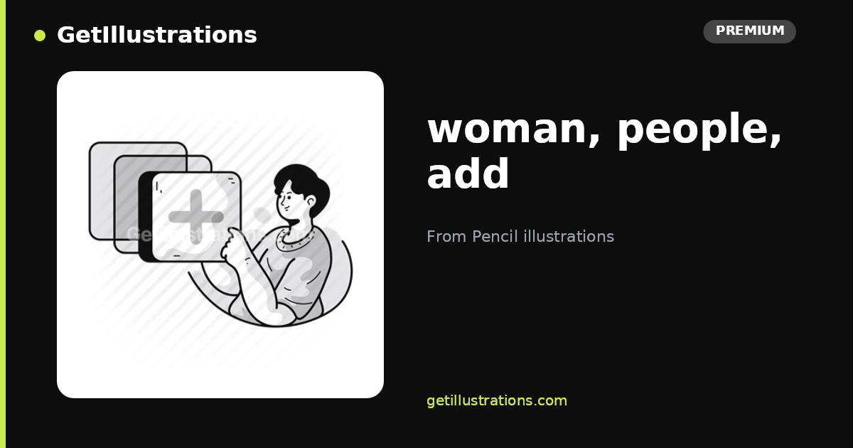 woman, people, add Vector Illustration — Pencil illustrations ...