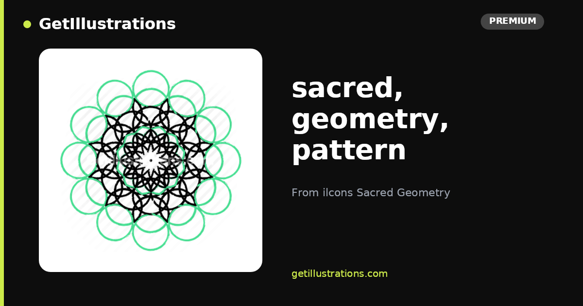 sacred, geometry, pattern Vector Illustration — ilcons Sacred Geometry ...