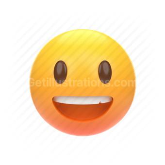crazy face smile - Crazy Face Smile - Sticker