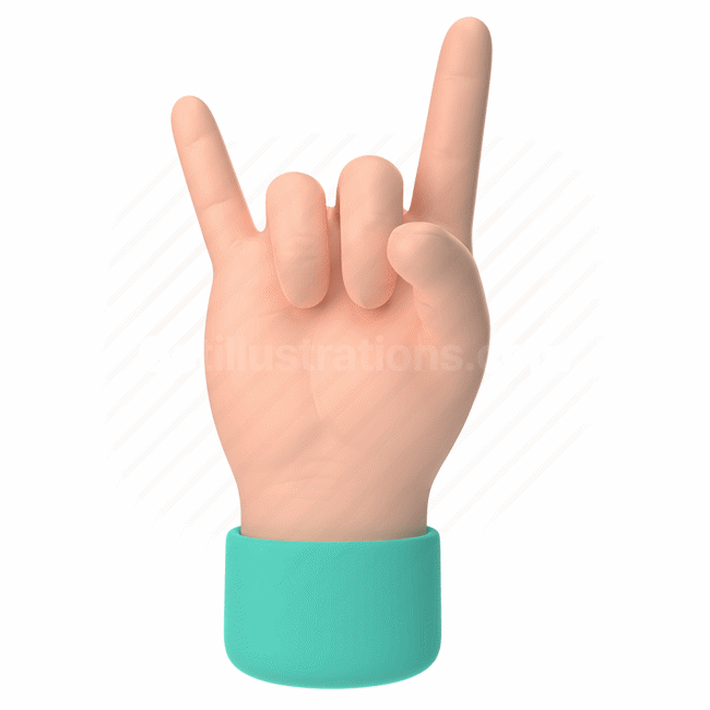 Download emoticon, emoji, sticker, gesture, hand, rock, light- 3D Emoji ...