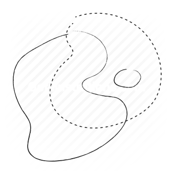 shape, outline, line, abstract, lines
